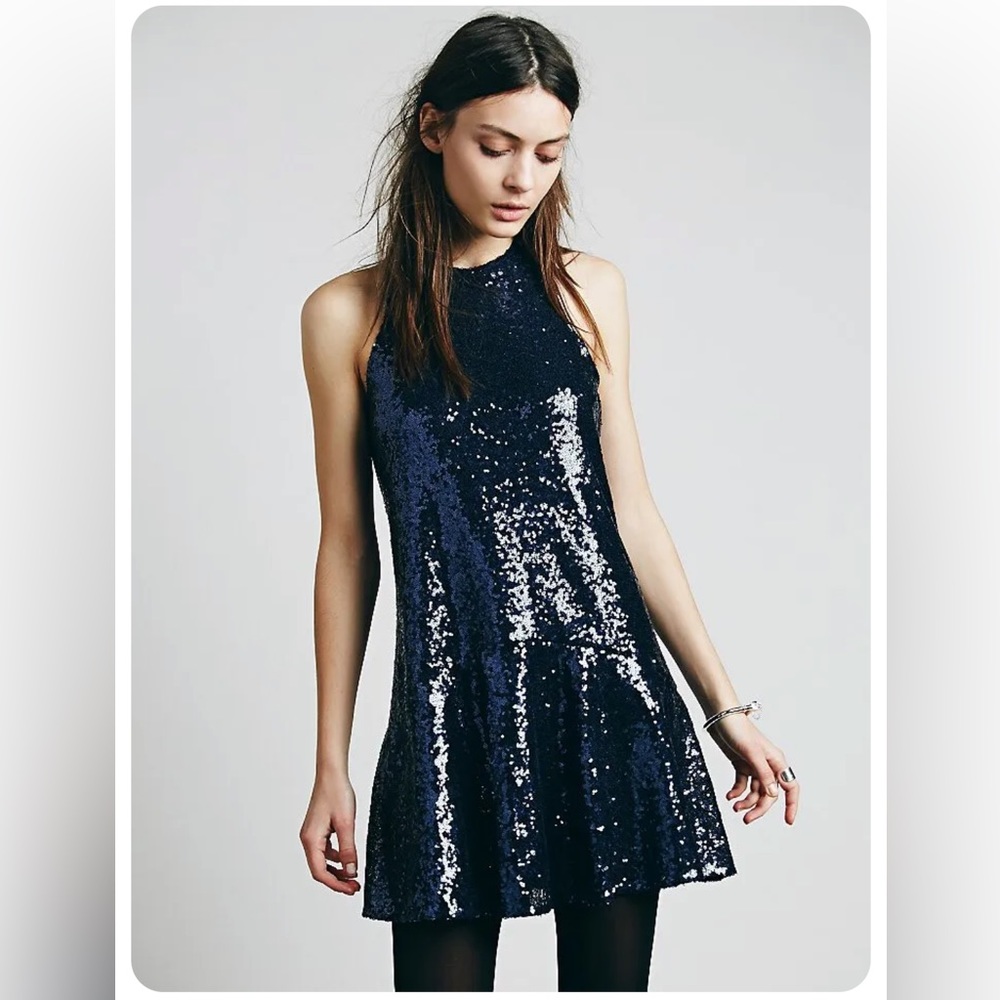 Free people liquid shine dress S